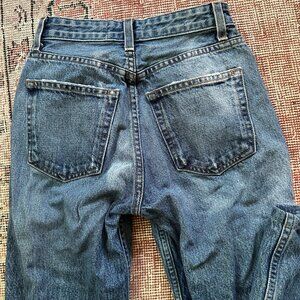 Reformation Straight Leg High Waist Jeans